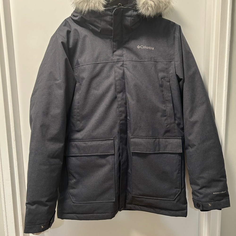 Boys XL Dark Grey Columbia Down Jacket